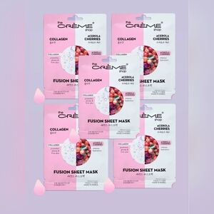 The Creme Shop Collagen & Acerola Cherries Fusion Sheet Mask 5 Pack